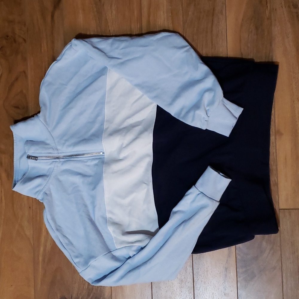 Garage 1/4 zip sweatshirt colourblock